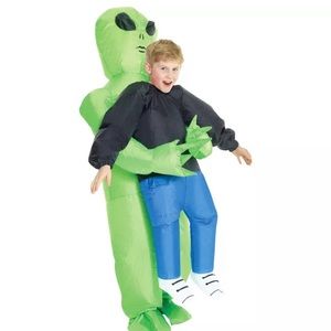 Inflatable Alien Costume- child one size (10-12 years)